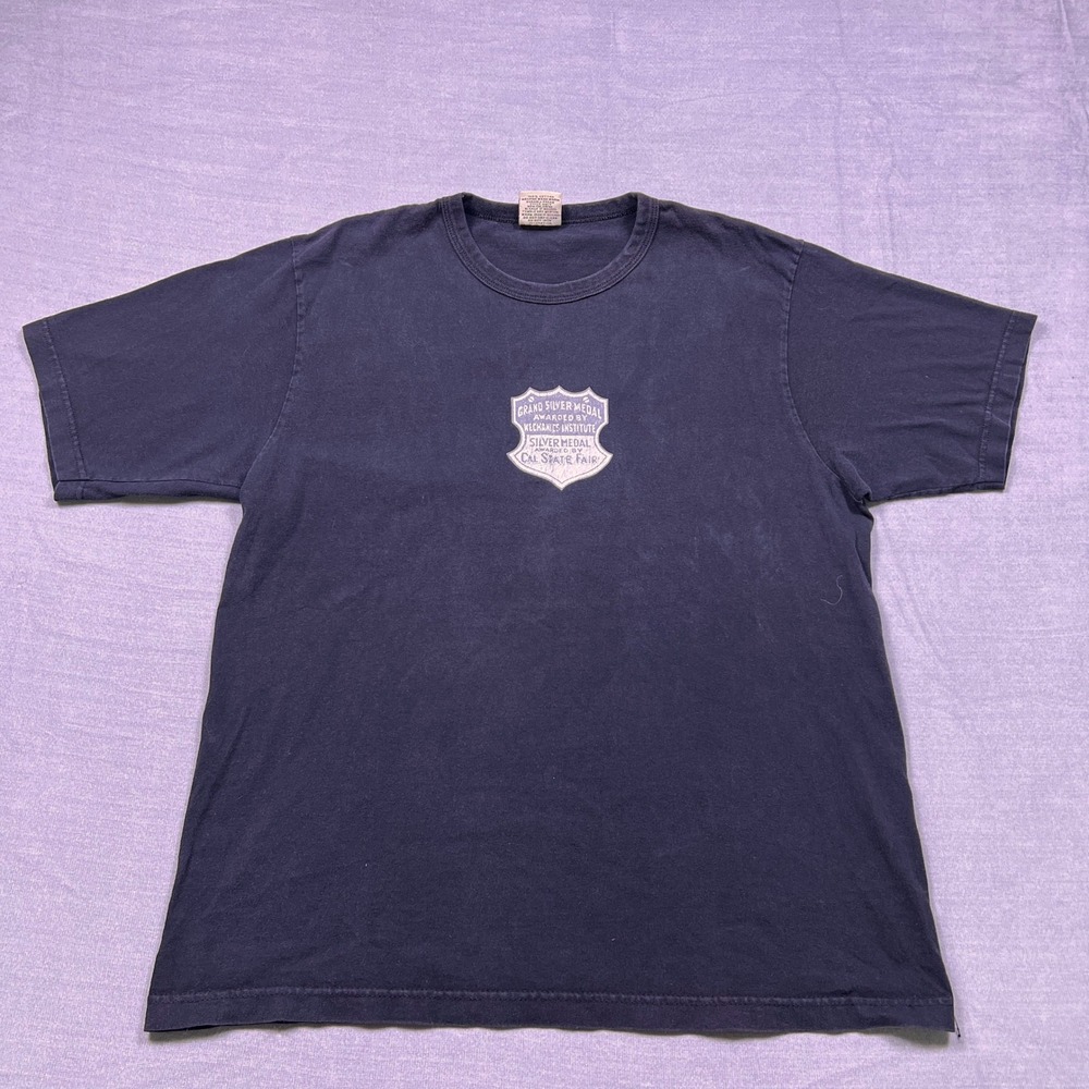 Levi Strauss Co Red Tab Mens Black T Shirt‎ Grand Silver Medal Graphic Tee